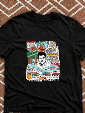 NEW GIRL Schmidt Quotes Graphic Black T-Shirt